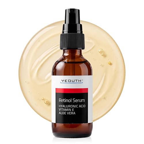 YEOUTH Retinol Serum for Face with Hyaluronic Acid and Vitamin E, Gentle Retinol Skin Booster Serum Targets the Appearance of Fine Lines and Wrinkles Beauty & Personal Care YEOUTH