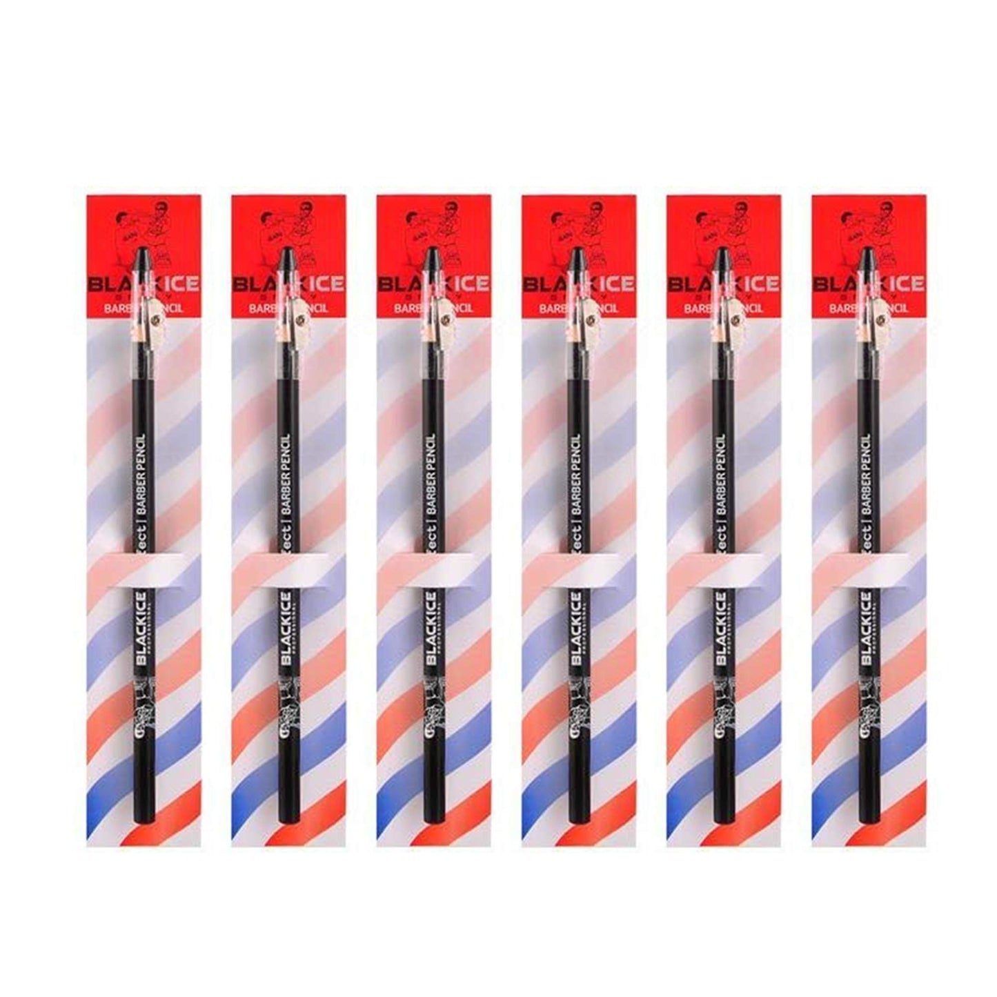Black Ice Spray Barber Pencil (Black) - 6 pieces Beauty & Personal Care Black Ice