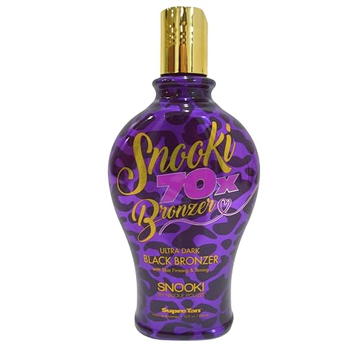 Supre Snooki Ultra Dark 70X Black Bronzer Tanning Lotion 12 ounces, Black Walnut, Henna and DHA with Aloe Vera. Paraben and Gluten Free Beauty & Personal Care SNOOKI