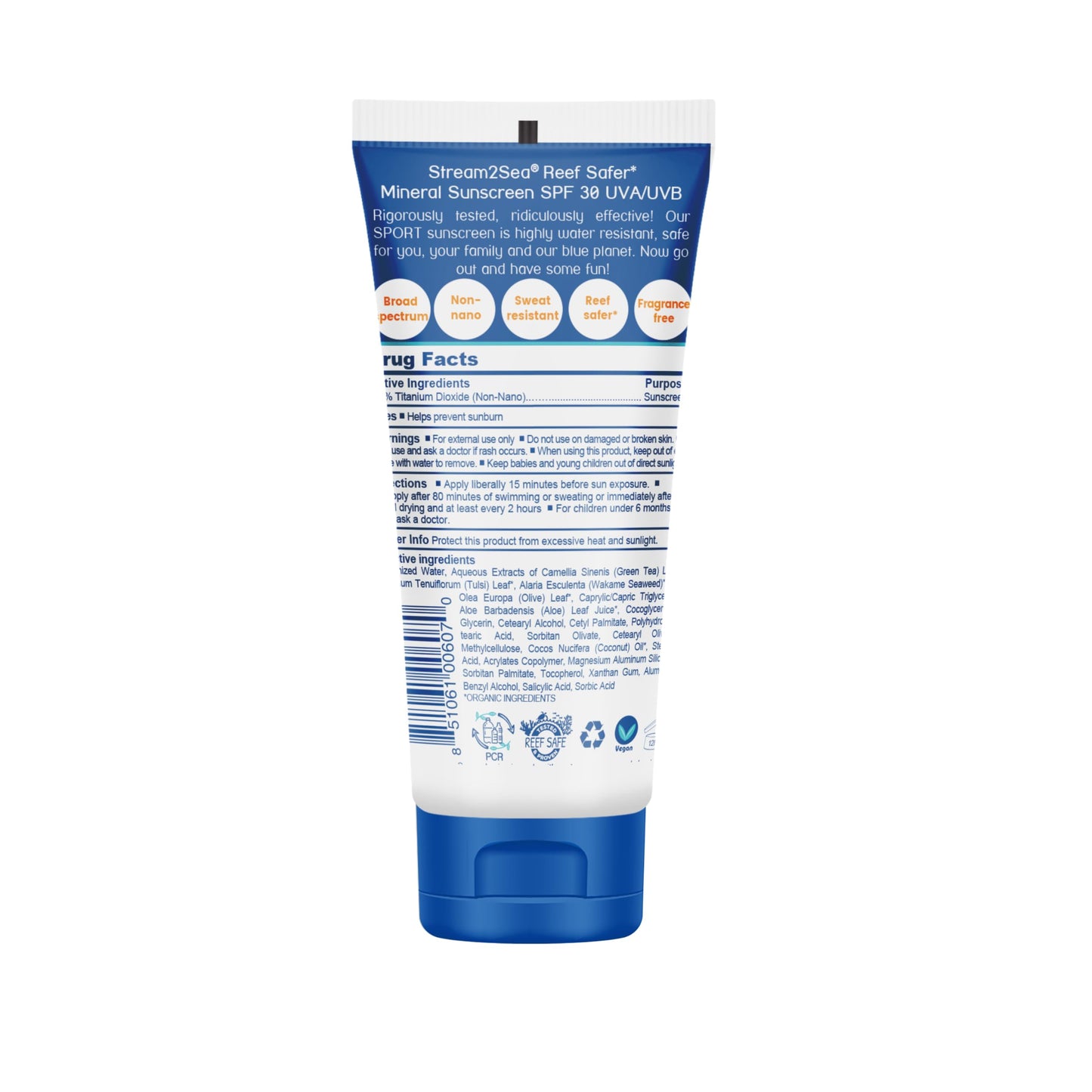 STREAM 2 SEA SPF 30 Mineral Sunscreen Biodegradable and Reef Safe, 1 Fl oz Travel Size Pack of 3, Paraben Free Non Greasy and Moisturizing Mineral Beauty & Personal Care STREAM 2 SEA
