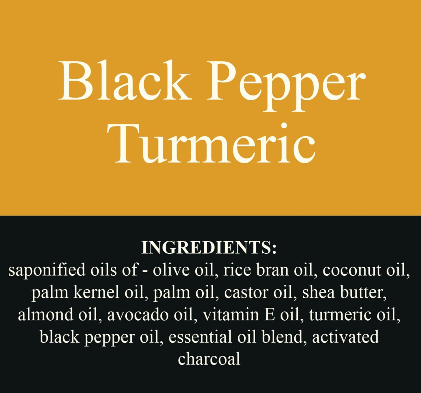 Traverse Bay Bath and Body Black Pepper Turmeric Soap, All Natural Cold Process Essential Oil, Spicy Ginger Pepper Scent, 2 Bars, 11+ oz Beauty & Personal Care Traverse Bay Bath and Body