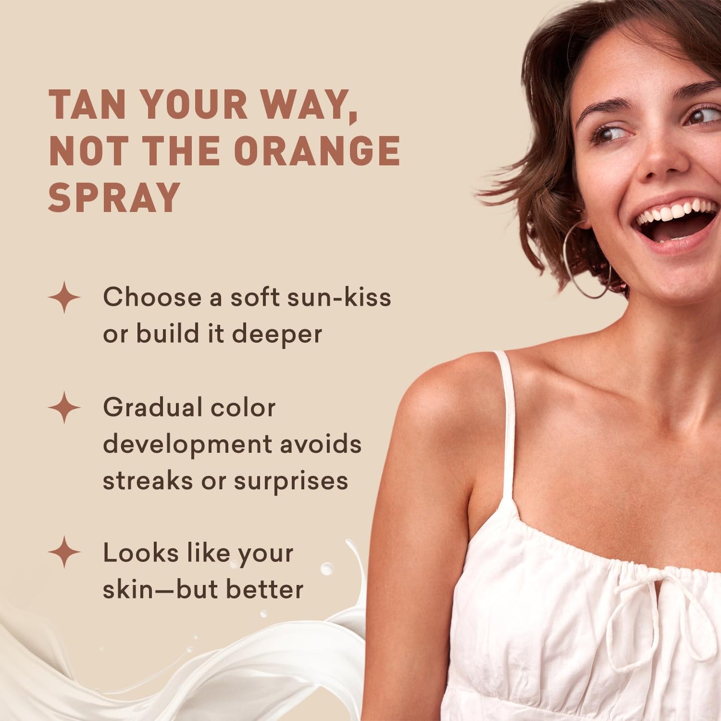 Sunless Tanning Lotion - Light to Medium tones | Indoor Self- Tanner | Body Tanning Lotion | Sun- Kissed Glow| Bronzer Lotion For All Skin Types |Just Beauty & Personal Care Just Nutritive