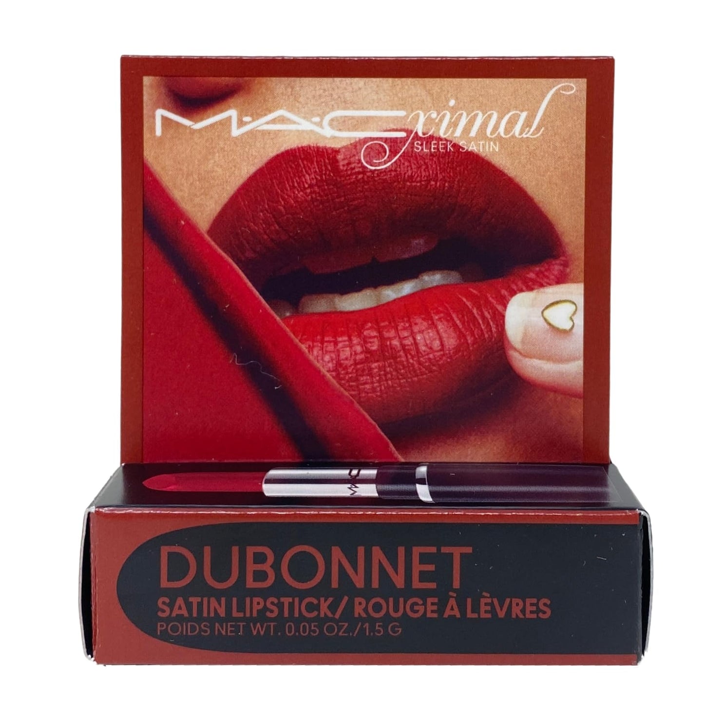 MAC Cosmetics Ximal Sleek Satin Mini Lipstick - 827 Dubonnet (Midtone wine) 0.05 Oz / 1.5 g Beauty & Personal Care MAC