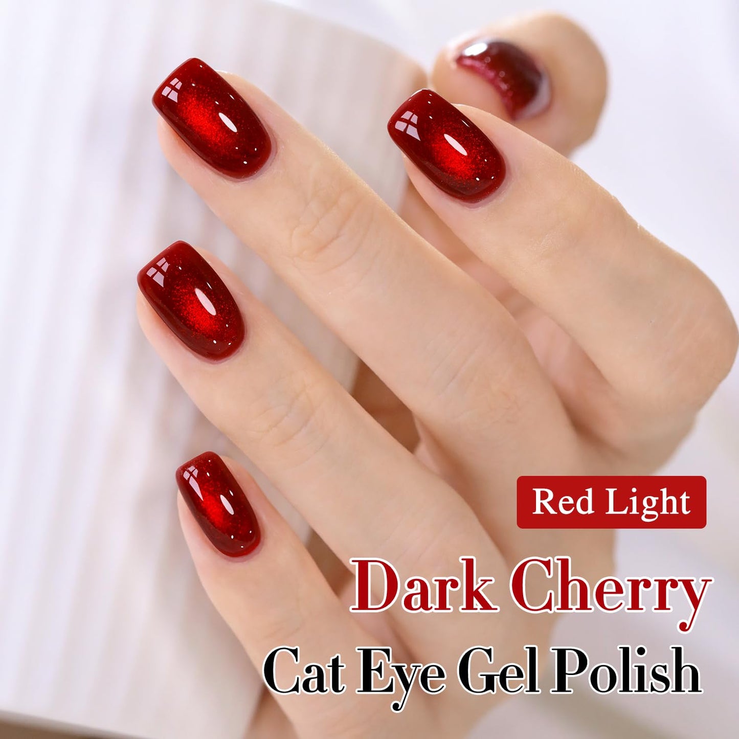 Double Rhythm 15ML Ice Glass Cat Eye Gel Polish with Magnet Holographic Glitter Shimmer Translucent Sheer Color Salon Soak Off Magnetic Nail at Home Beauty and Personal Care Double Rhythm
