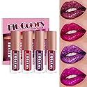SUMEITANG 4 Color Liquid Glitter Lipstick Set?Diamond Sparkle Glosses, Popular Shimmer Shades, Matte-to-Glitter Finish, Long-Lasting & Waterproof Beauty & Personal Care ZEVNI