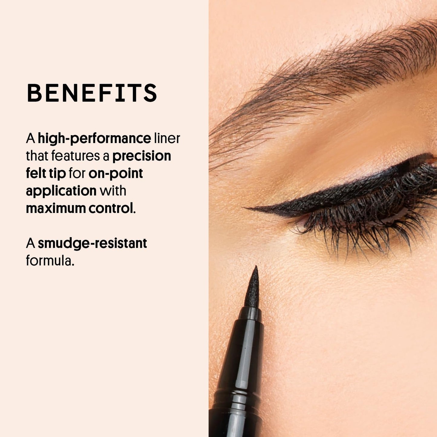 Winky Lux Meowza Liquid Eyeliner - Long Lasting Smudge Resistant Formula, Felt Tip Precision Applicator, True Black Eyeliner Beauty & Personal Care Winky Lux