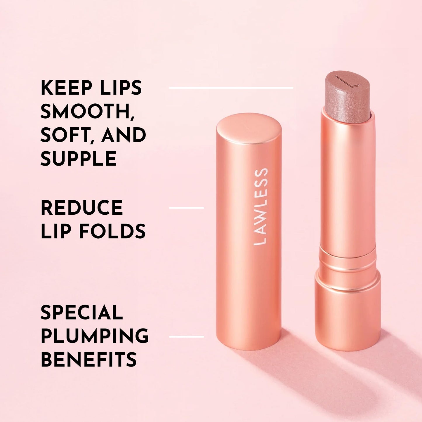 Lawless Forget the Filler Lip Plumping Line Smoothing Tinted Balm - Sweetie - Premium Tinted Lip Balm with Natural Ingredients to Plump and Smooth Beauty and Personal Care Lawless