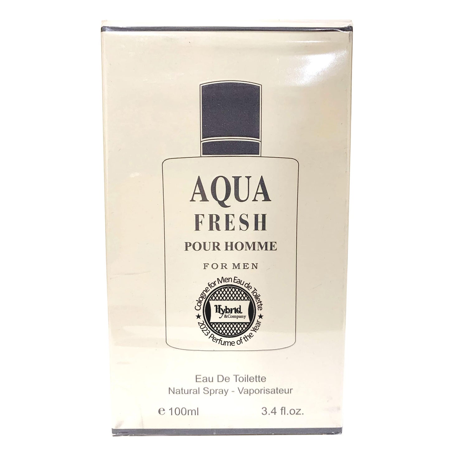 Hybrid & Company Aqua Fresh Cologne for Men Eau De Toilette Natural Spray Masculine Scent, 3.4 Fl Oz Beauty & Personal Care Hybrid & Company