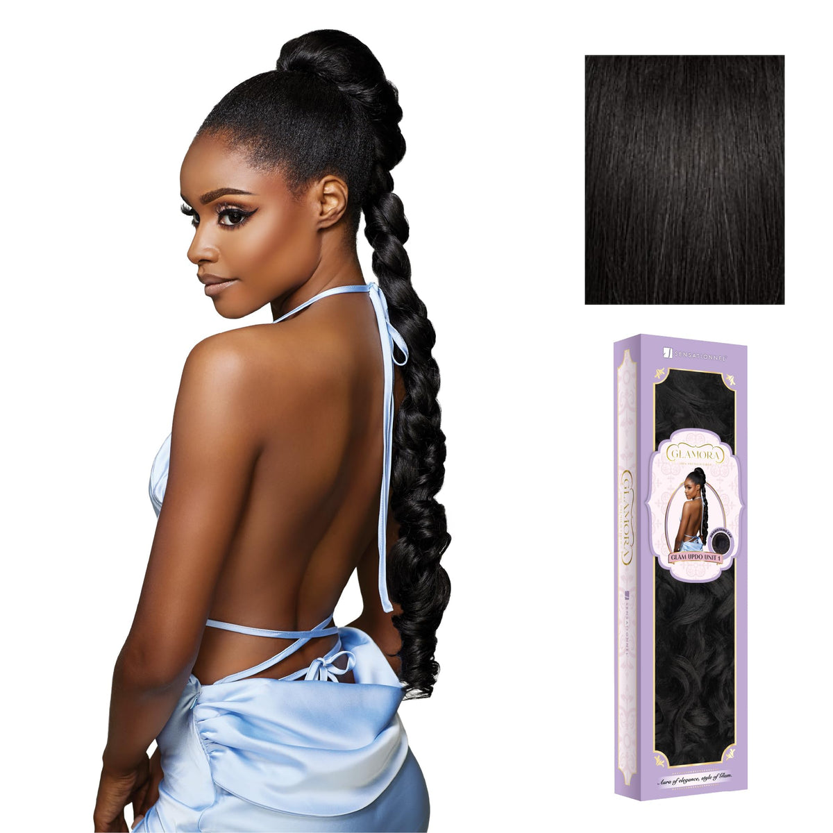 Sensationnel Glamora Glam Updo-Unit 1,1B OFFBLACK