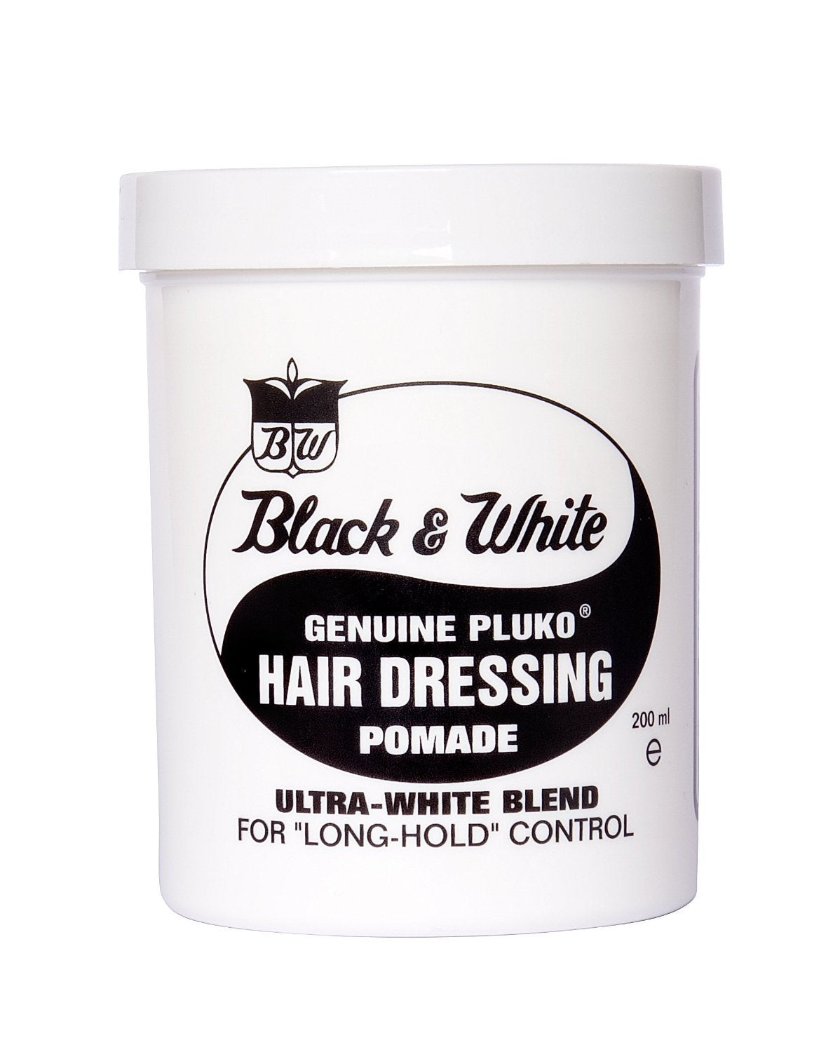 Black & White Genuine Pluko Hair Dressing Pomade Ultra White Blend 200Ml Beauty & Personal Care Black and White