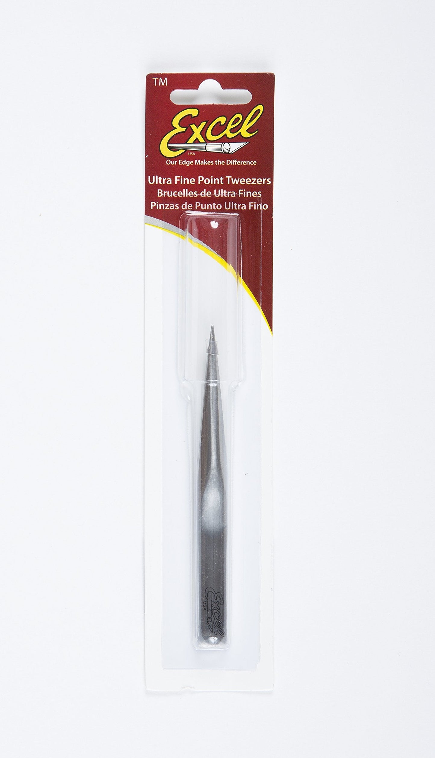 Excel Hollow Handle Tweezers, Polished Beauty and Personal Care Excel Blades