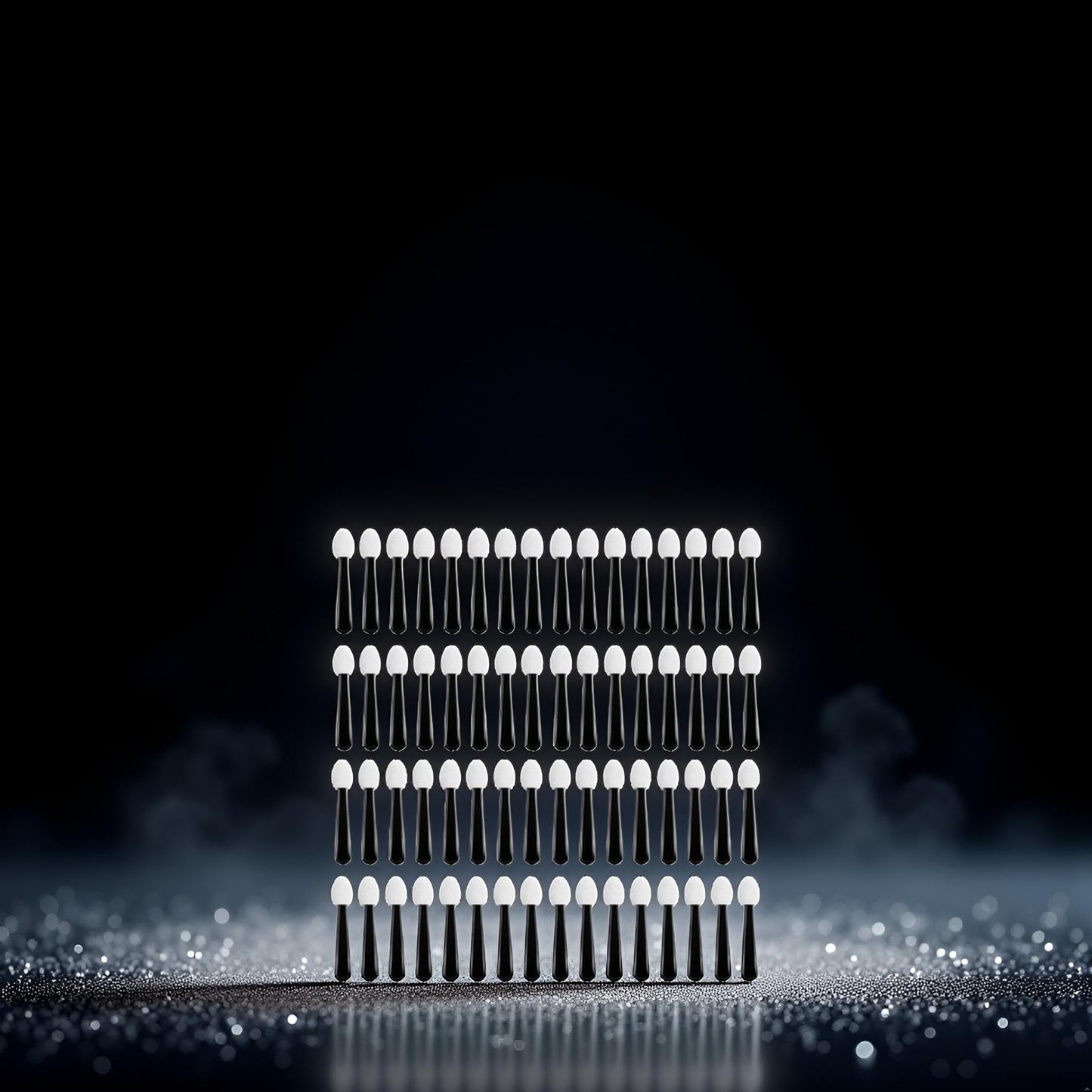100Pcs Black White Small Eyeshadow Applicators Eye Shadow Sponge Applicator Sticks Eye Makeup Applicators Sponge Tip Make up Applicators Eyeshadow Beauty & Personal Care Myuiao