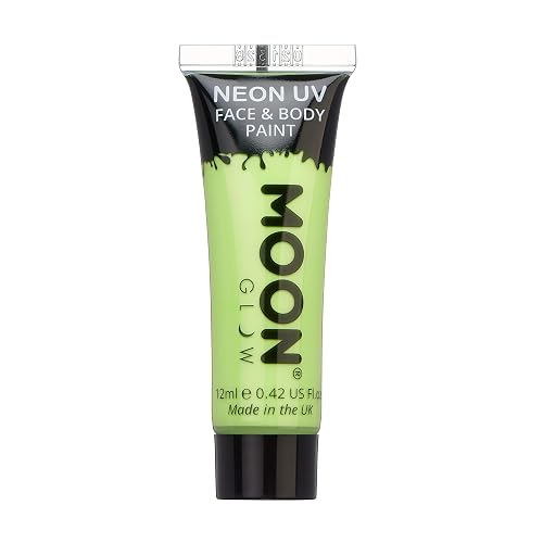 Moon Glow - 0.42oz Blacklight Neon UV Face & Body Paint - Pastel Green Beauty & Personal Care Moon Glow