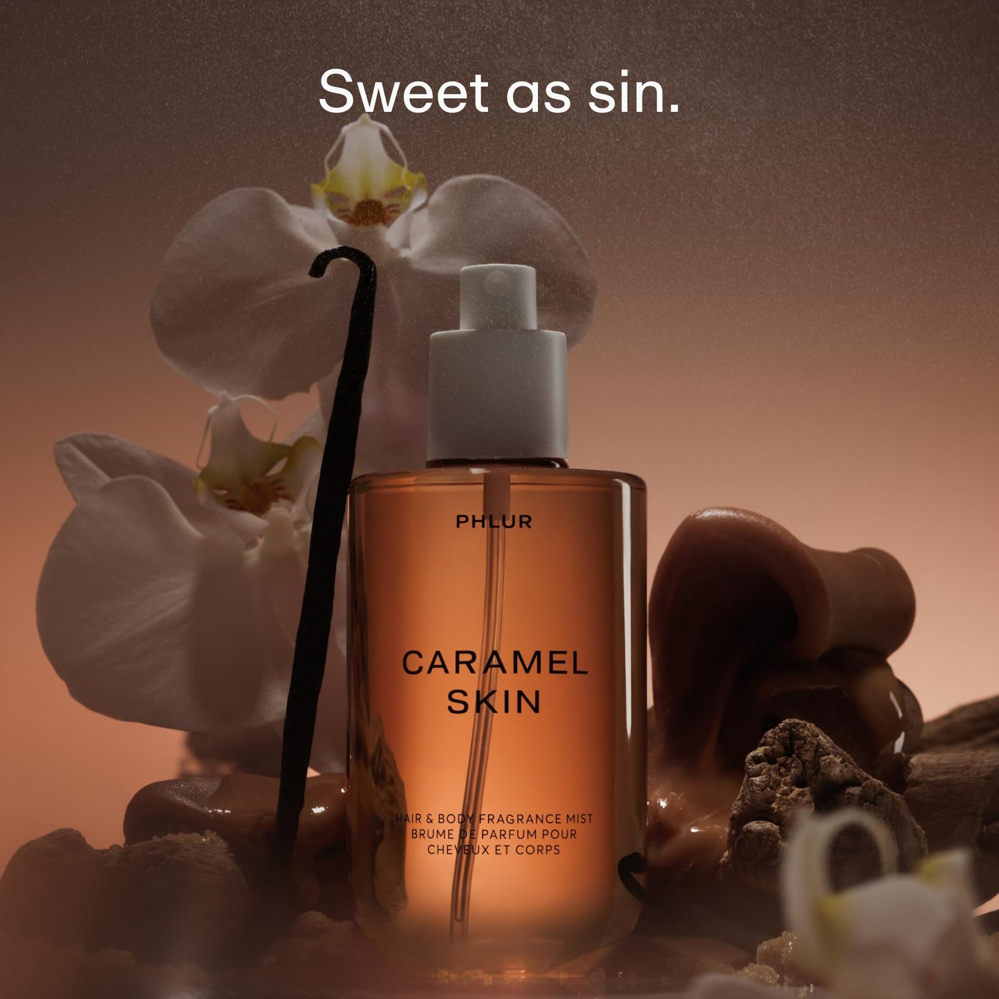 PHLUR Caramel Skin Body Mist, 8 Fl Oz - Hair and Body Perfume for Women Beauty & Personal Care PHLUR
