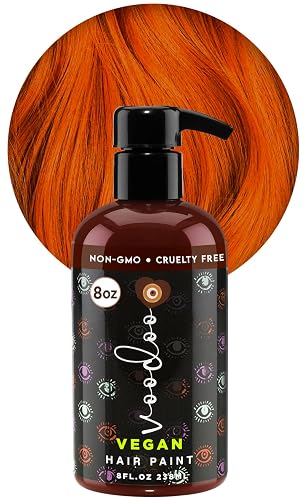 MOEHAIR Semi-Permanent Hair Color | Cowboy Copper Hair Dye 8 Oz | No Ammonia, Sulfate or Paraben | Vegan & Cruelty-Free | Voodoo Venetian Red Copper Beauty & Personal Care MOEHAIR