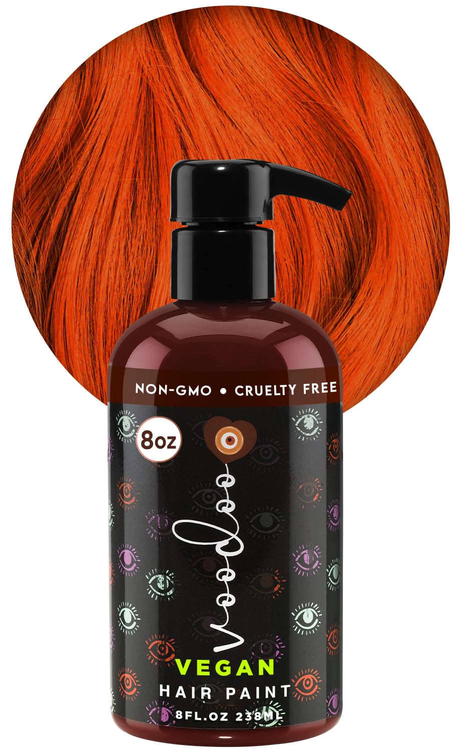 MOEHAIR Semi-Permanent Hair Color | Cowboy Copper Hair Dye 8 Oz | No Ammonia, Sulfate or Paraben | Vegan & Cruelty-Free | Voodoo Venetian Red Copper Beauty & Personal Care MOEHAIR
