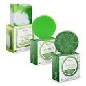 Solid Rice Protein Shampoo, Conditioner and Body Wash Bundle | Shampoo, Conditioner & Wash Bars For Hair and Body w/All Natural Essential Oils & Zero Beauty & Personal Care BAMBOEARTH