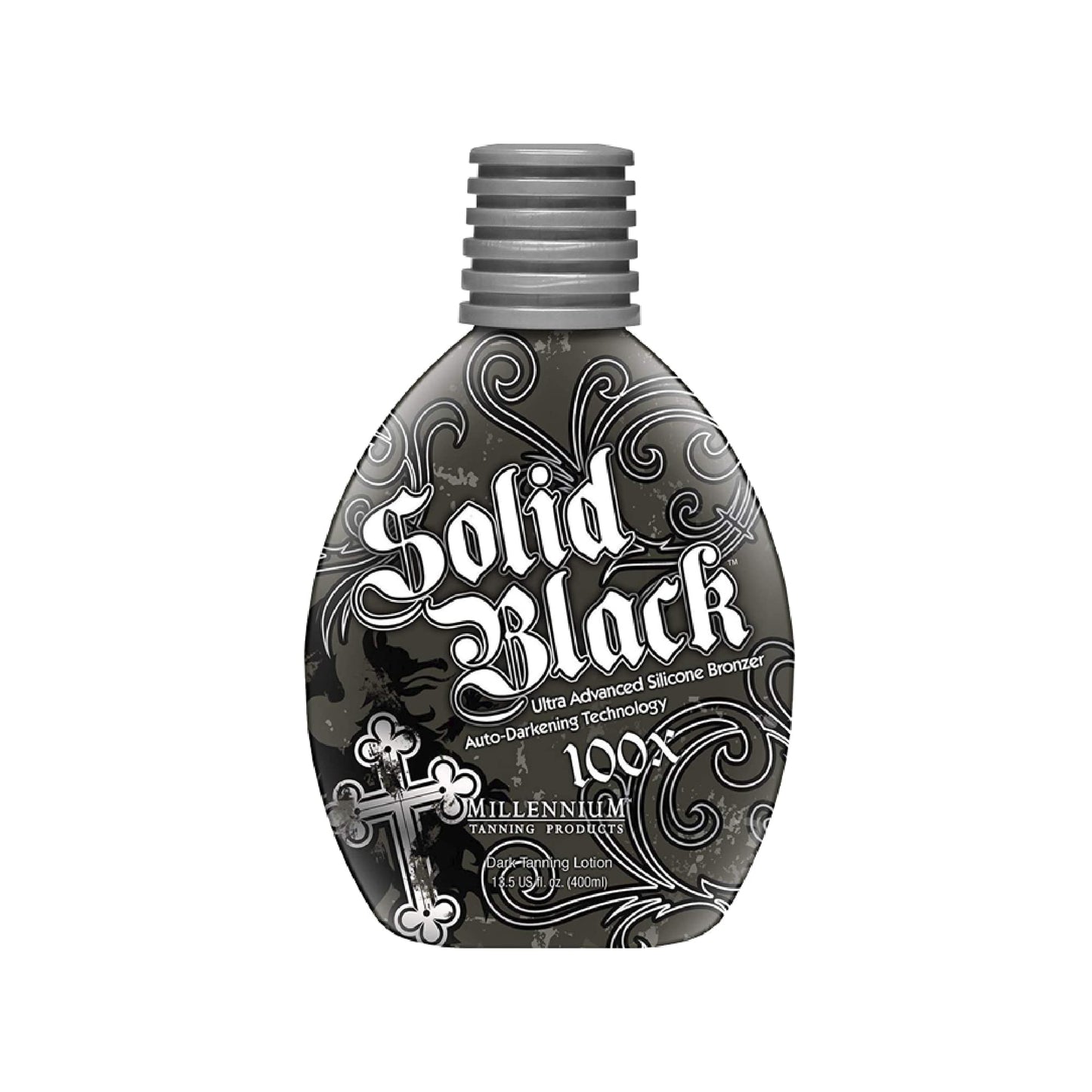 Millennium Tanning Solid Black 100X Indoor Tanning Lotion for Tanning Beds (13.5 Fluid Ounces) Beauty & Personal Care Millennium Tanning