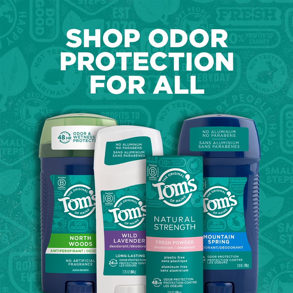 Tom's of Maine Long-Lasting Aluminum-Free Natural Deodorant for Women, Wild Lavender, 2.25 oz. 3-Pack Beauty and Personal Care Tom's of Maine