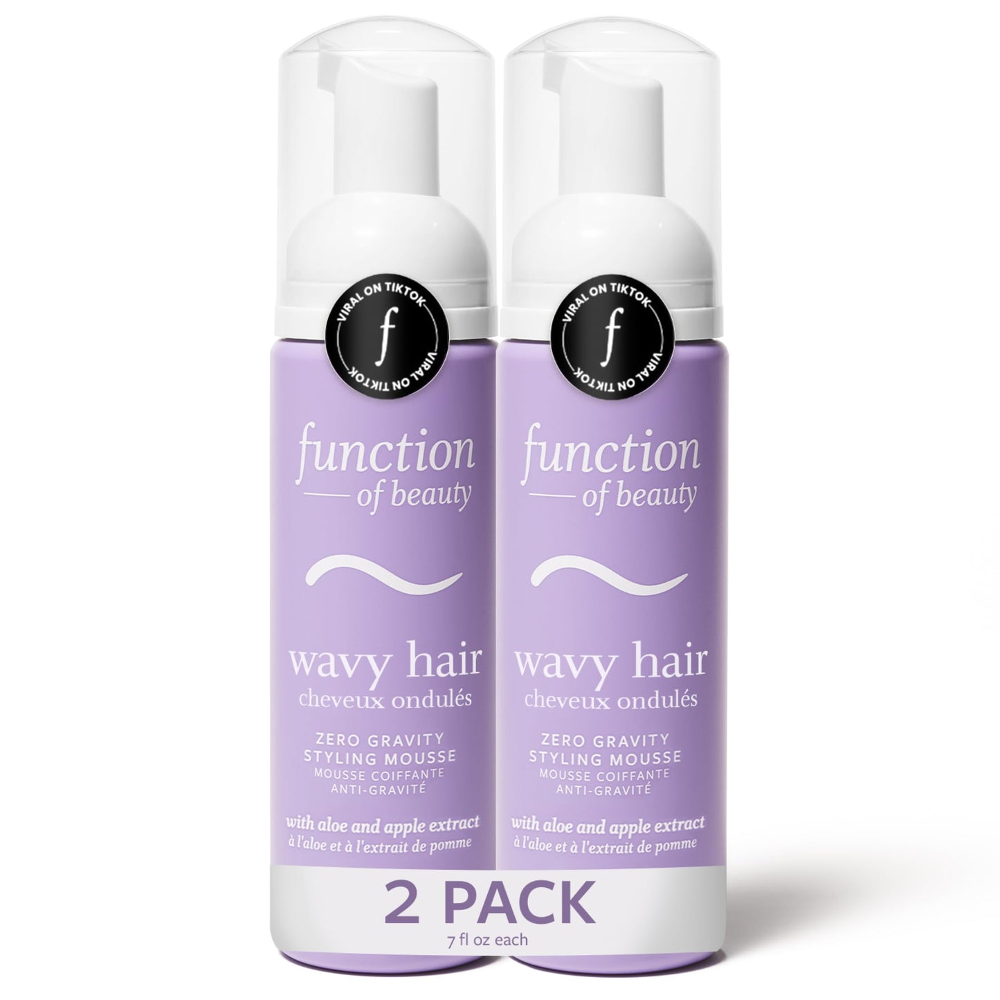 Function of Beauty Wavy Hair Mousse for Styling - Anti-Frizz Hair Styler Adds Volume & Defines Natural Waves - Volumizing & Texturizing Lightweight Beauty & Personal Care Function of Beauty