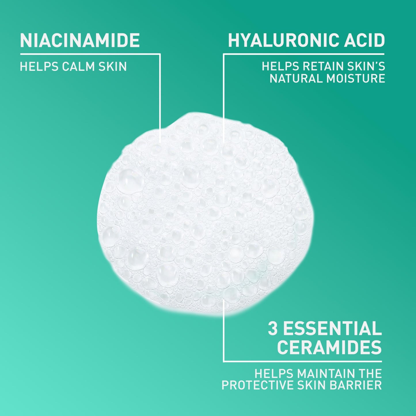 CeraVe Foaming Facial Cleanser, Daily Face Wash for Oily Skin, Hyaluronic Acid + Ceramides + Niacinamide, Fragrance Free, Non-Drying Oil Control Face Beauty and Personal Care CeraVe