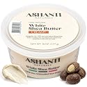 Ashanti Naturals White Raw Shea Butter | Unrefined African Shea Butter | Creamy Moisturizer for Easy Application - 8 oz Beauty & Personal Care Ashanti Naturals