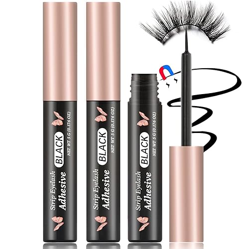 Magnetic Eyeliner 3PCS Smudge Resistant Magnetic liner,Works with All Magnetic Eyelashes,No iron powder and Natural Look,Easy to apply and No Glue Beauty & Personal Care CMNRO