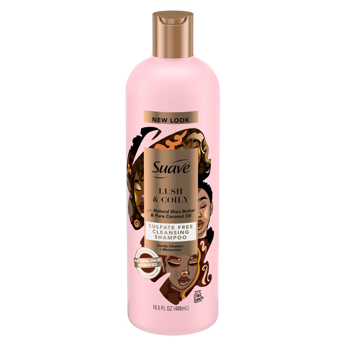 Suave Professionals Natural Shea Butter & Pure Coconut Oil Sulfate-Free Cleansing Shampoo,16.5 Fluid Ounces Beauty & Personal Care Suave
