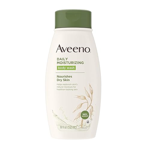 Aveeno Daily Moisturizing Body Wash for Dry Skin with Soothing Oat ; Rich Emollients, Creamy Shower Cleanser, Gentle, Soap-Free and Dye-Free, Light Beauty & Personal Care Aveeno