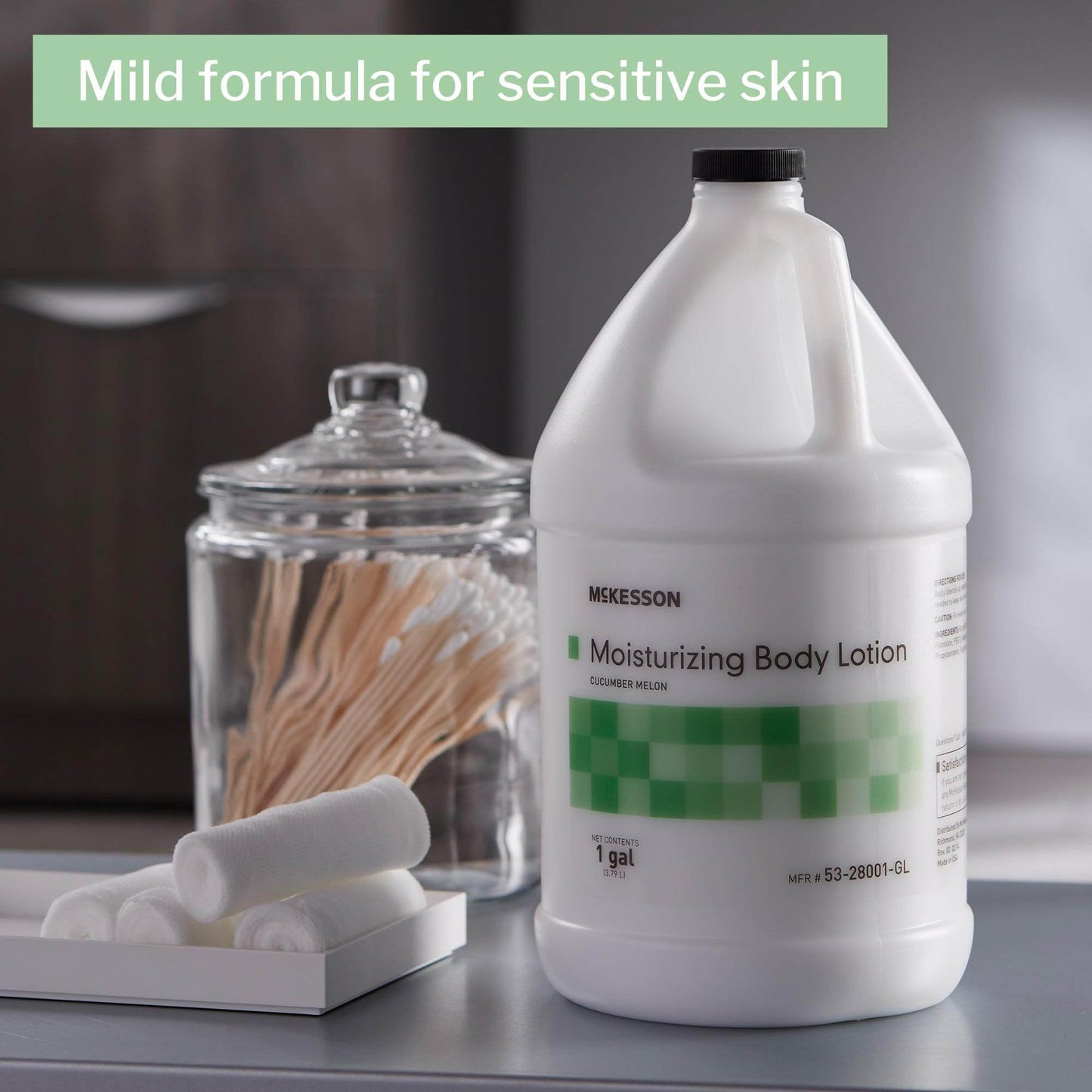 McKesson Moisturizing Hand and Body Lotion, 1 Gallon [Pack of 1] Bulk, Refill, For Dry, Crack, Sensitive Skin, Cucumber Melon Scent Beauty & Personal Care McKesson