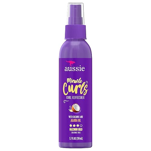 Aussie Miracle Curls Refresher Spray Gel With Coconut & Jojoba Oil 5.7 Fl oz, 4.272 Fl oz Beauty & Personal Care Aussie