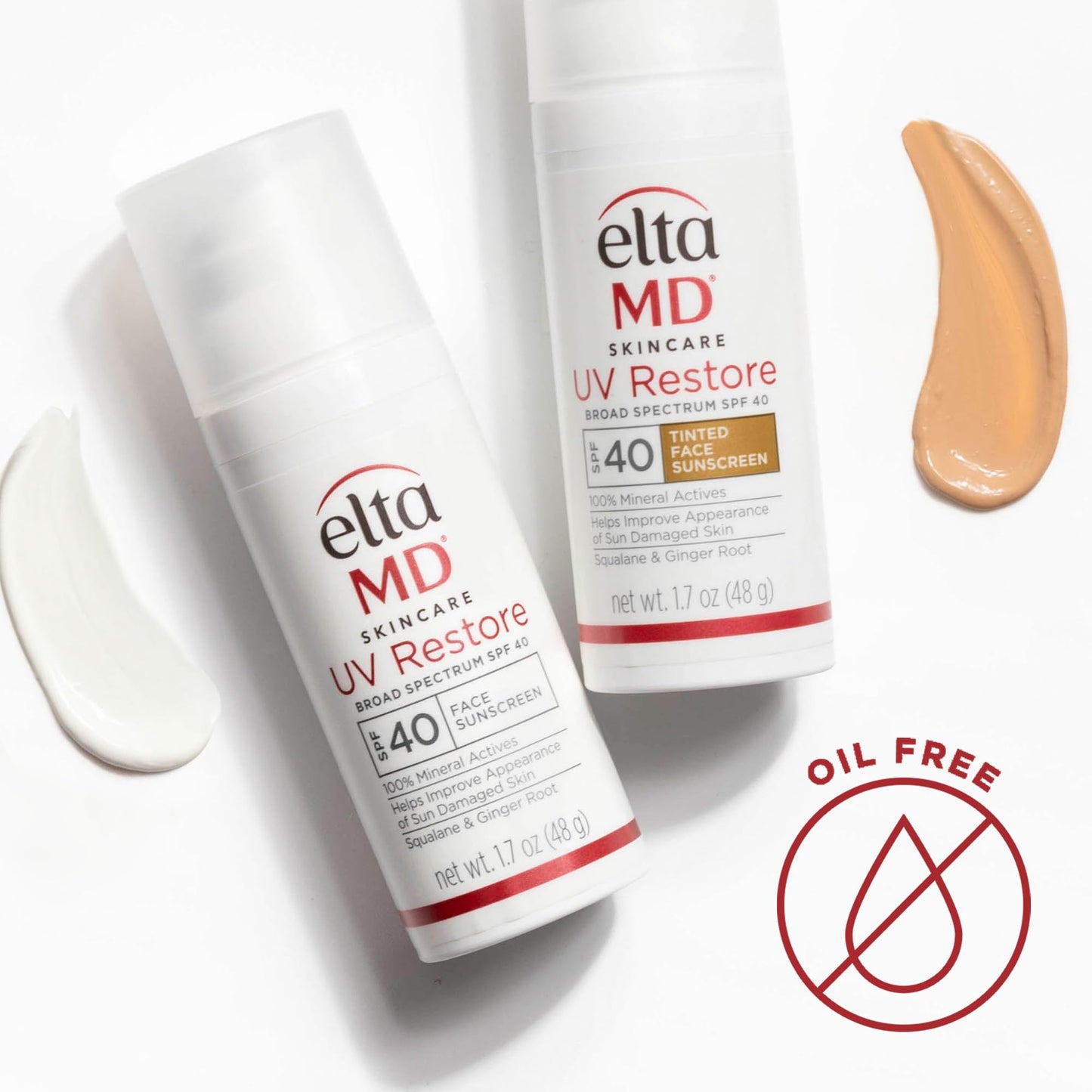 EltaMD UV Restore Face Sunscreen SPF 40 – Mineral Zinc Oxide Sunscreen & Anti-Aging Moisturizer for Sun-Damaged Skin Repair, 1.7oz Beauty & Personal Care EltaMD