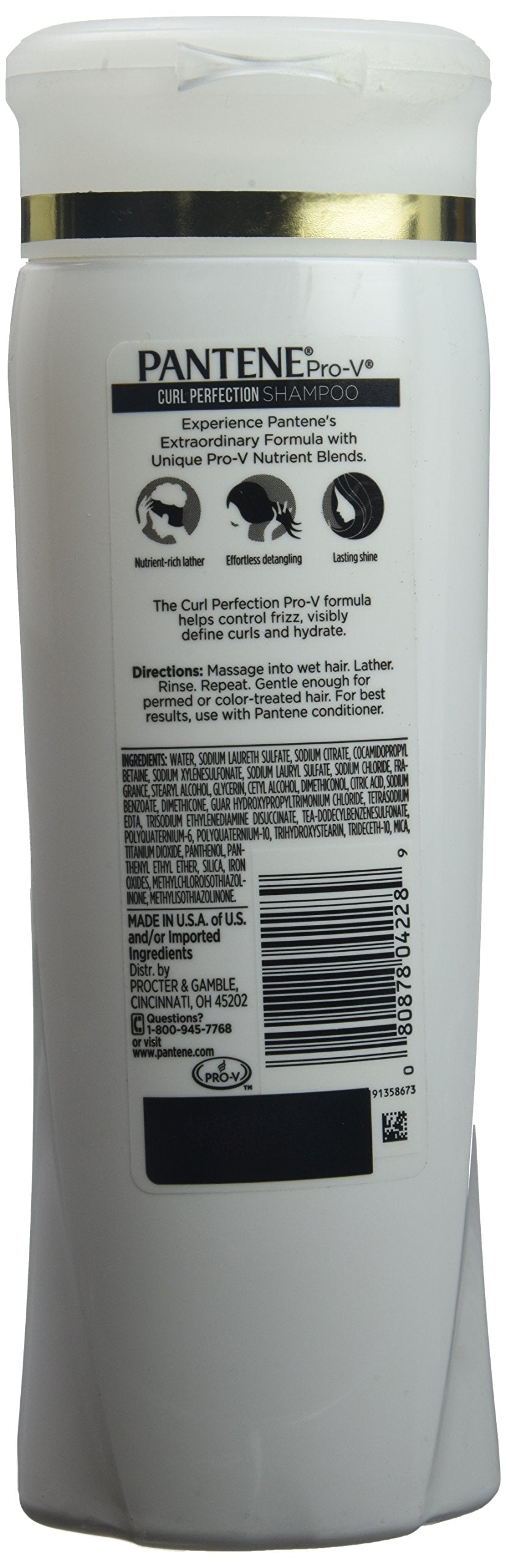 Pantene Pro-V Curl Perfection Shampoo, 12.6 fl oz , 4 Count Beauty & Personal Care Pantene
