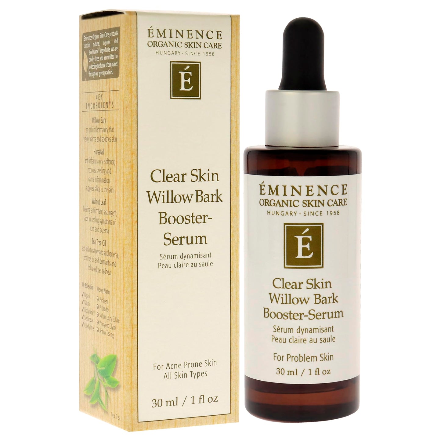 Eminence Organic Skincare Eminence Organic Clear Skin Willow Bark Booster Serum,1 Ounce Beauty & Personal Care Eminence