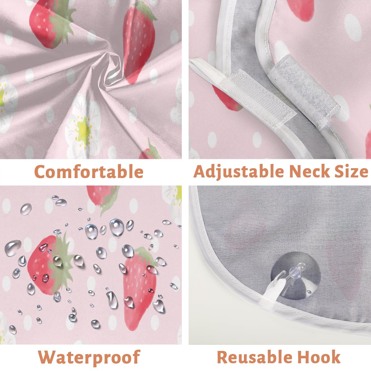Hsnar Sweet Fruit Strawberry Beard Bib Beard Hair Catcher for Men Shaving Waterproof Non-Stick Hair Catcher Grooming Cloth with 2 Suction Cups Beauty and Personal Care Hsnar