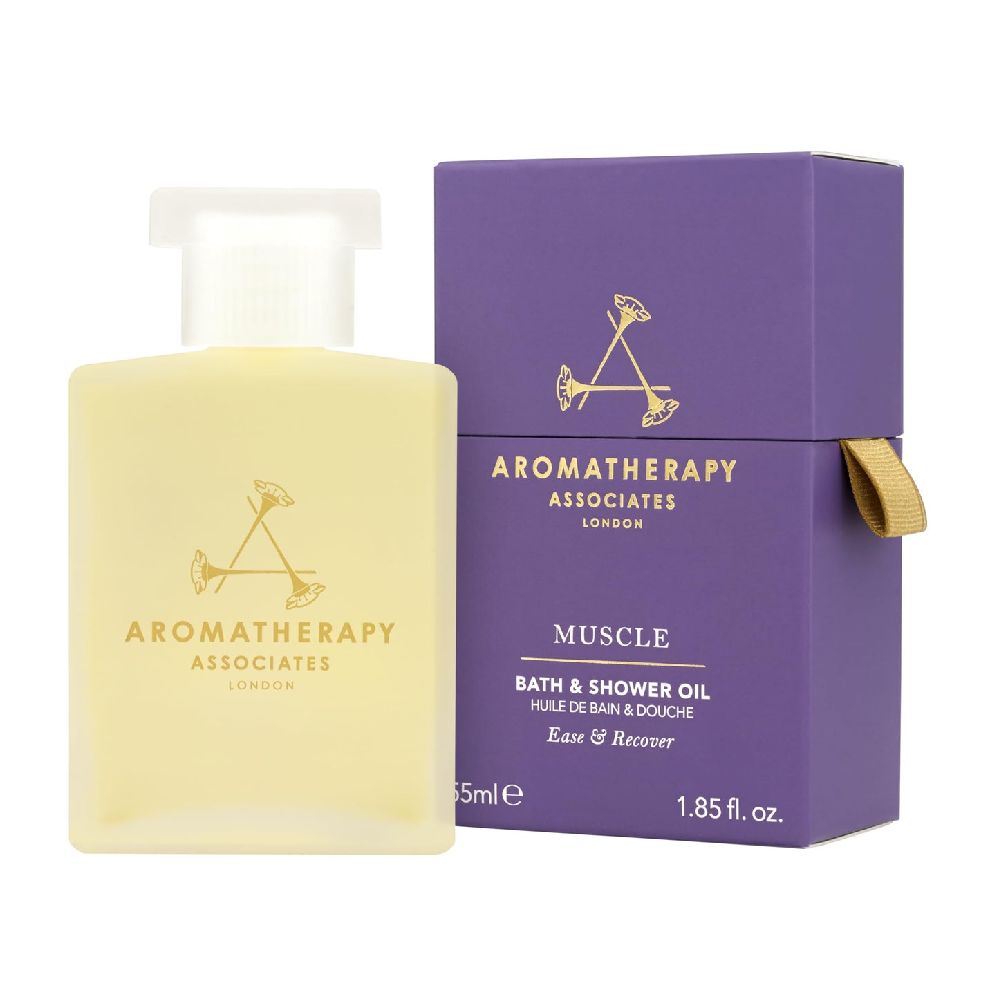 Aromatherapy Associates De-Stress Muscle Bath and Shower Oil, Natural Body Oil for Deep Relaxation and Comfort, Hydrating Body Made with 3 Essential Beauty and Personal Care Aromatherapy Associates