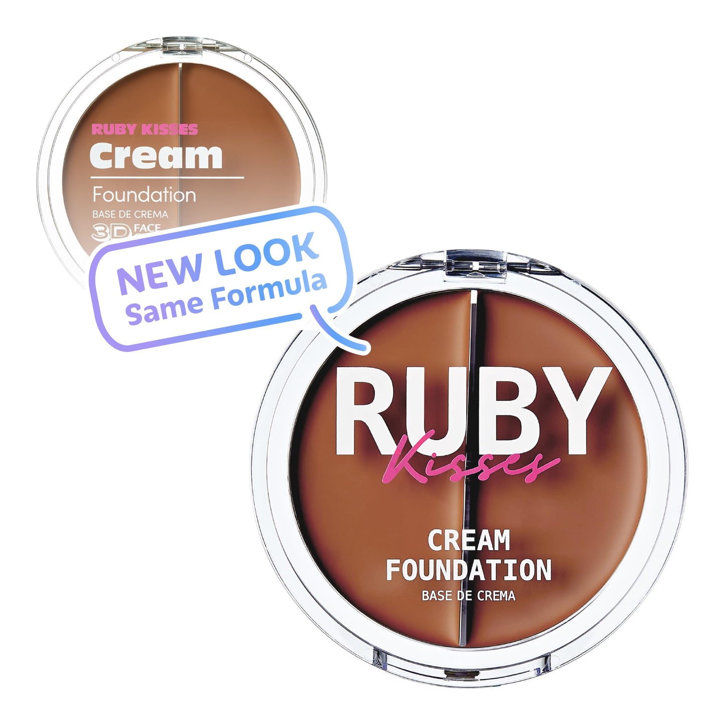 Ruby Kisses 3D Face Creator Cream Foundation & Concealer, 12 Hours Long Lasting, Medium to Full Coverage, Non-Greasy, Ideal for Makeup & Contour Beauty & Personal Care Ruby Kisses