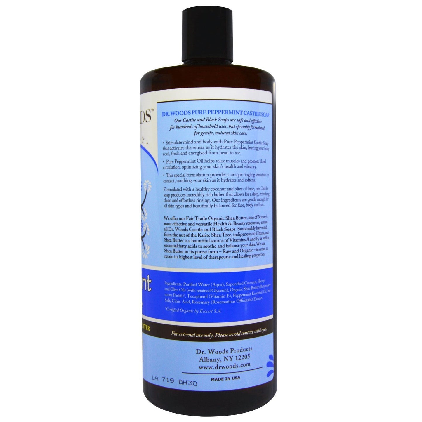 Dr. Woods ? Liquid Castile Soap with Fair Trade Shea Butter Peppermint Beauty & Personal Care Dr. Woods
