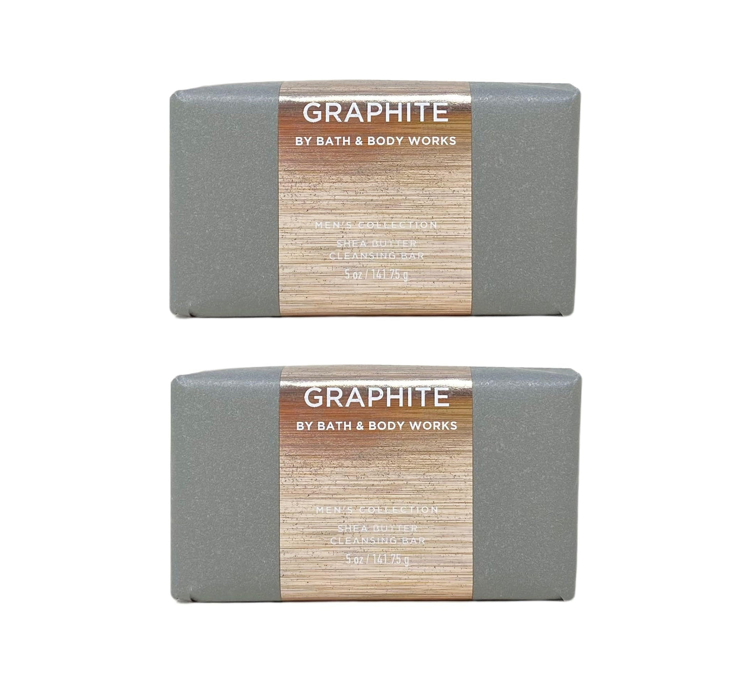 Bath & Body Works Men's Collection GRAPHITE Shea Butter Cleansing Bar Set - Lot of 2 Beauty and Personal Care Bath & Body Works