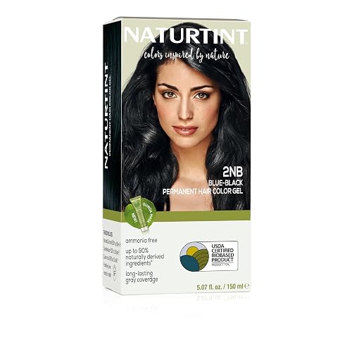 Naturtint 2NB Blue Black Permanent Hair Color (Pack of 1), Ammonia Free, Vegan, Cruelty Free, up to 100% Gray Coverage, Long Lasting Results Beauty & Personal Care Naturtint