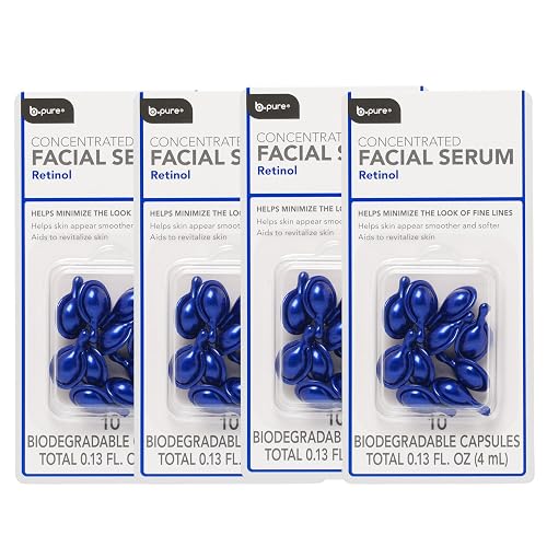 b.pure Retinol Concentrated Facial Serum Capsules | Anti-Aging, Tightening, Smooth Skin, Improved Texture, Even Complexion, Oil Control | 40-Count Beauty & Personal Care b.pure