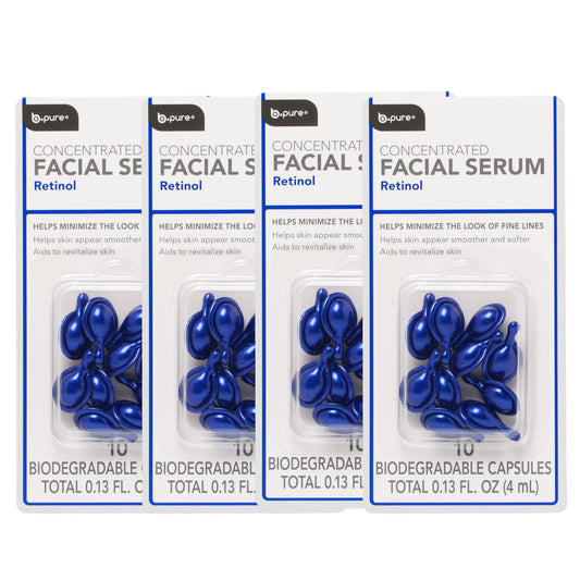 b.pure Retinol Concentrated Facial Serum Capsules | Anti-Aging, Tightening, Smooth Skin, Improved Texture, Even Complexion, Oil Control | 40-Count Beauty & Personal Care b.pure