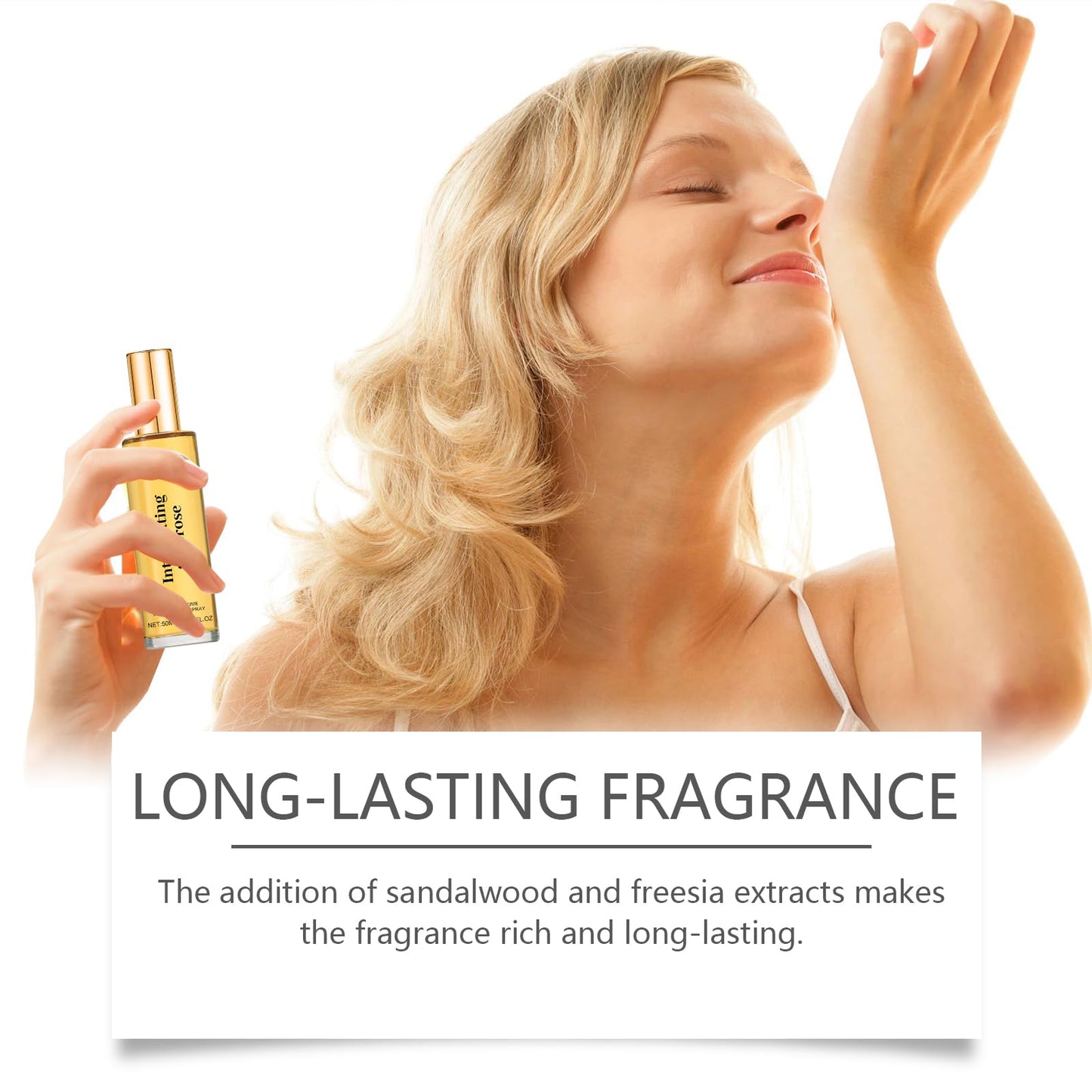 GAOSHUOC Women's Tuberose Perfume, Mild Tuberose Woody Scent, Natural Rose Freesia Sandalwood, Long Lasting Light Perfume for Daily Office Dates Beauty & Personal Care GAOSHUOC