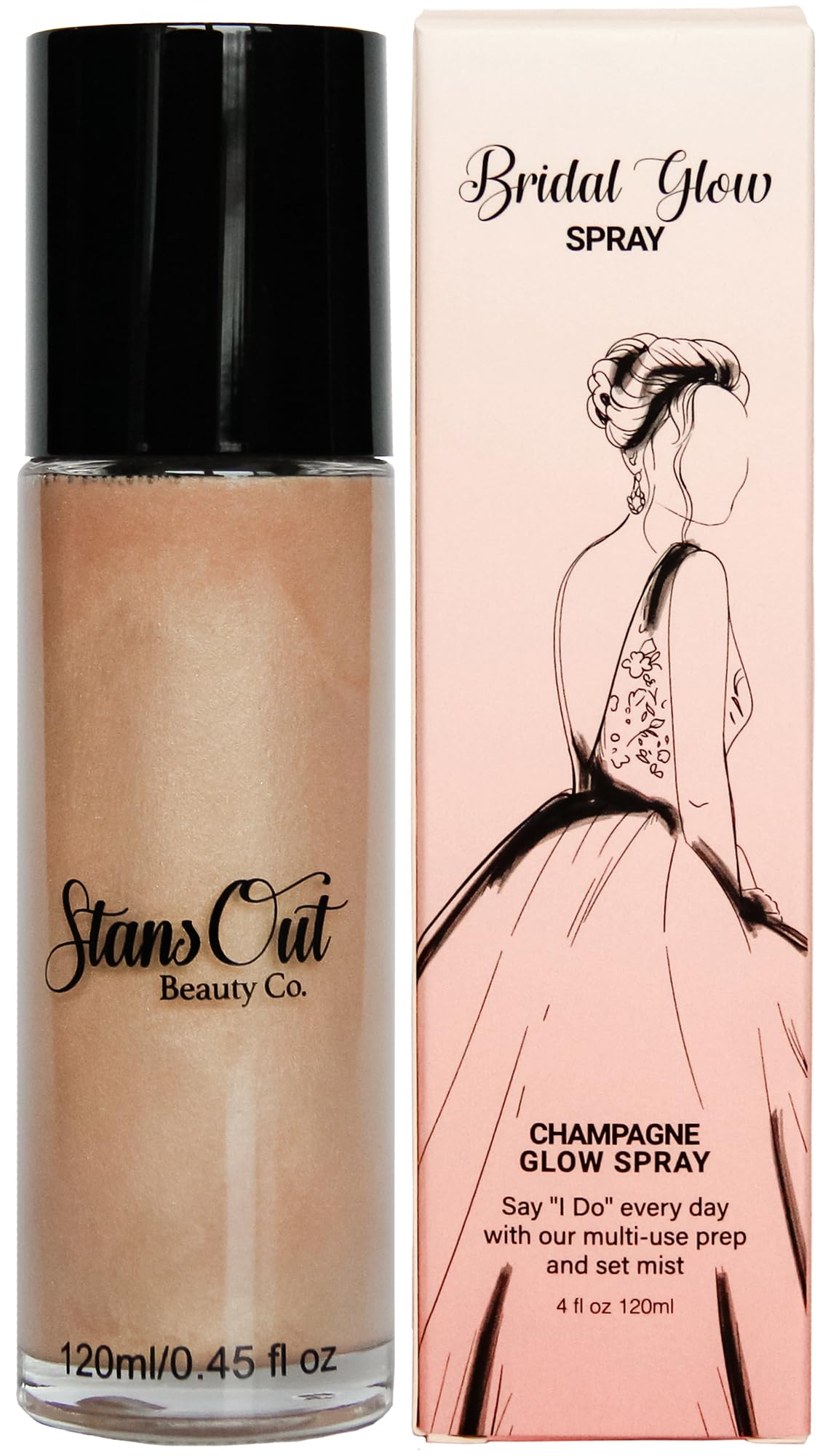 StansOut Beauty Co Bridal Glow Setting Spray | Dewy Illuminating Face Mist Fixing Spray for Makeup Finish | Long-Lasting Makeup Setting Spray for Face Beauty & Personal Care StansOut Beauty Company