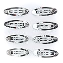 50pcs Metal Silver Oval Shape Snap Hair Clips/Barrettes for DIY 60mm Beauty & Personal Care All In One