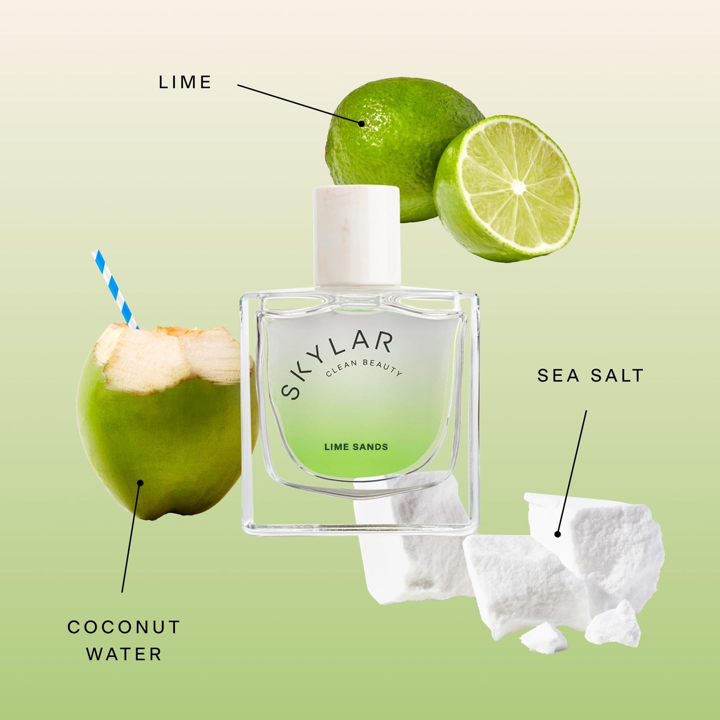 Skylar Lime Sands Eau de Parfum - Hypoallergenic & Clean Perfume for Women & Men, Vegan & Safe for Sensitive Skin - Woody Citrus Perfume with Notes Beauty & Personal Care Skylar