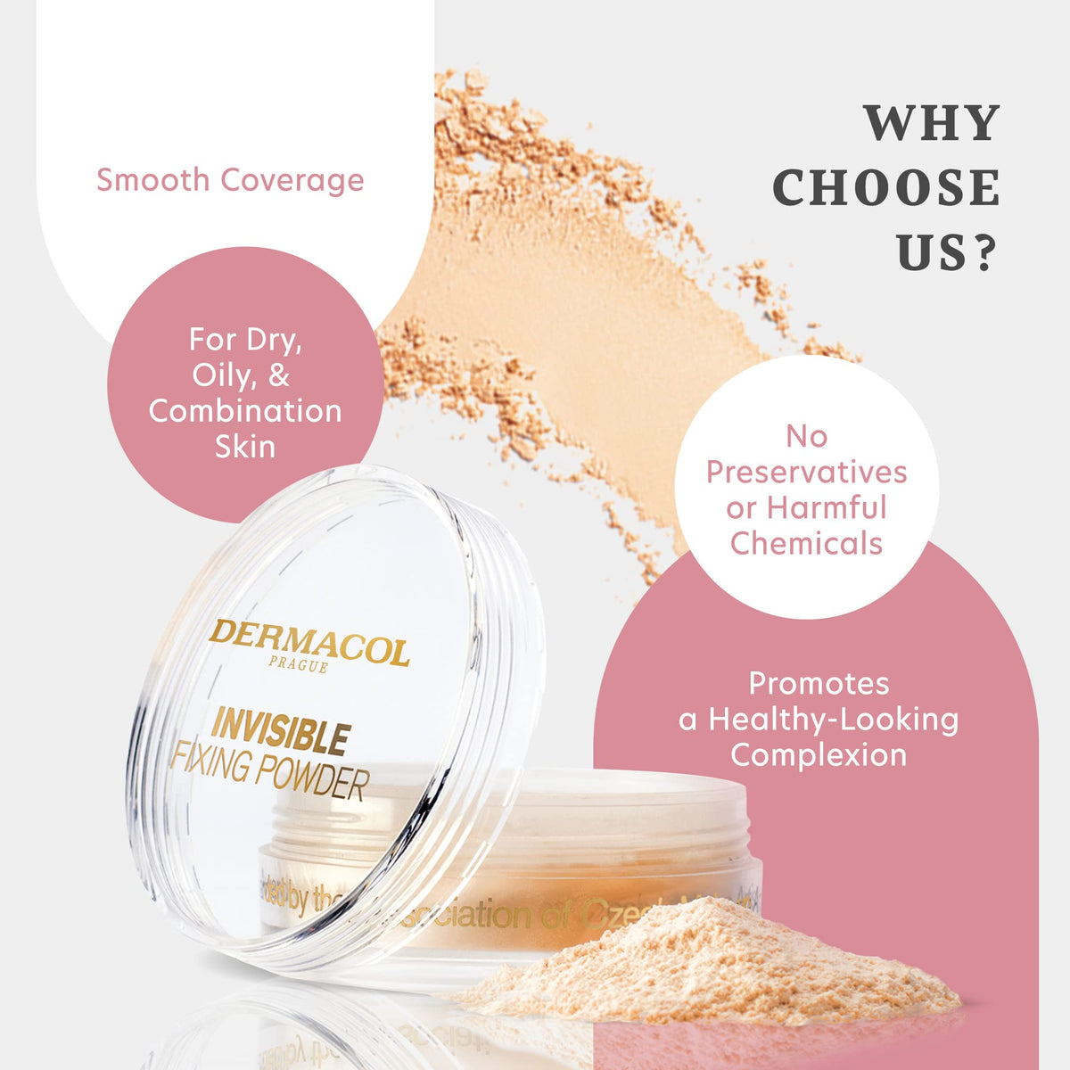 Dermacol Invisible Fixing Powder Color Natural Beauty & Personal Care Dermacol