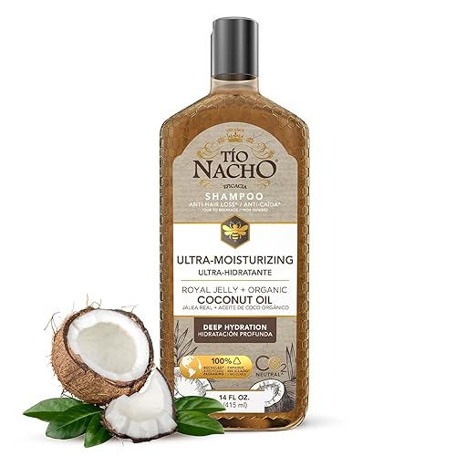 Tio Nacho Ultra Hydration Shampoo with Coconut Oil & Royal Jelly, Hydrating & Nourishing for Dry, Damaged Hair, Fights Frizz & Protects from Breakage Beauty & Personal Care Tio Nacho