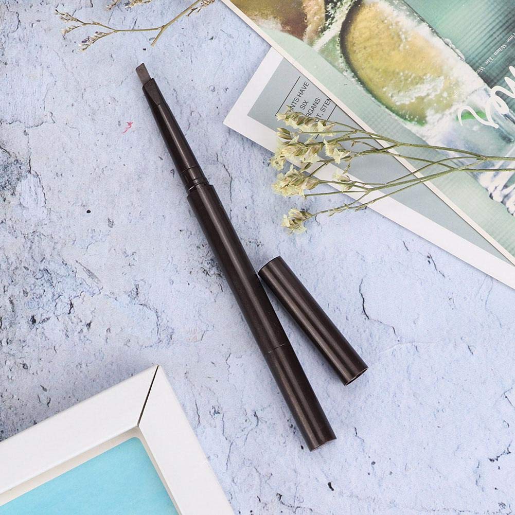 Grey Eyebrow Pen with Brush, Gray Automatic Double-Ended Eyebrow Make-Up Pencil, Angled Tip and Spoolie Brush(4# gray) Beauty & Personal Care Rotekt