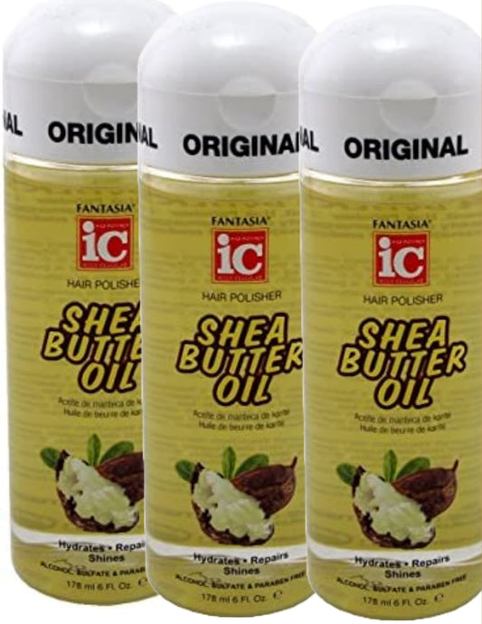 Fantasia Ic Hair Polisher 6oz Shea Butter Oil (3 Pack) Beauty & Personal Care Fantasia